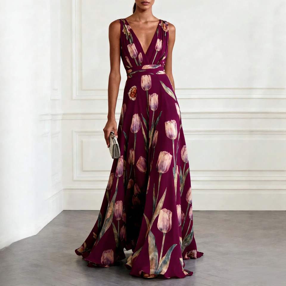 Tulipa Floral Maxi Dress — view 4