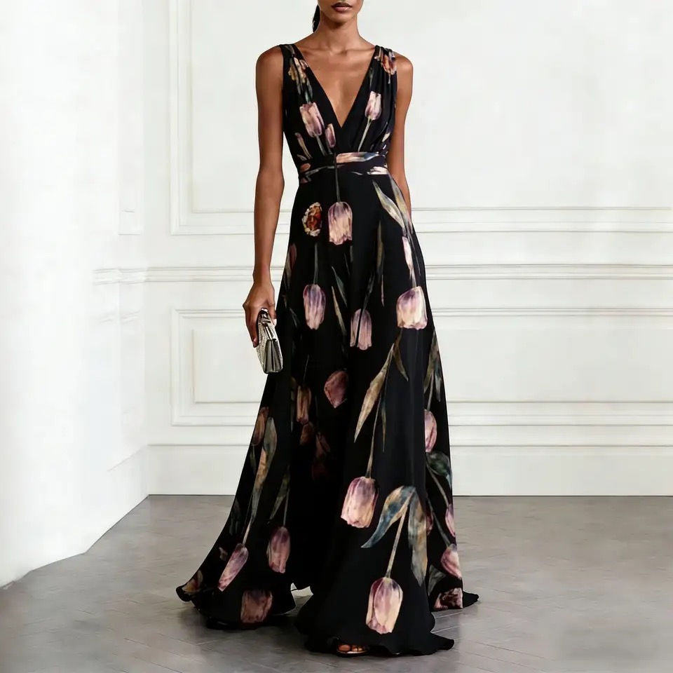 Tulipa Floral Maxi Dress — view 5