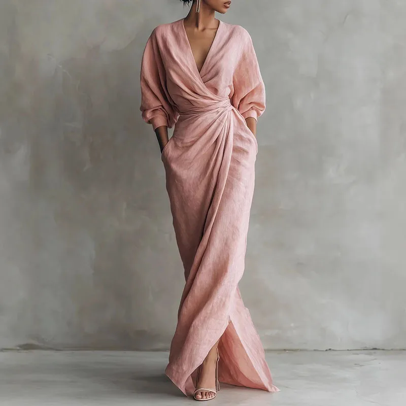 Noelle Wrap Maxi Dress — view 3