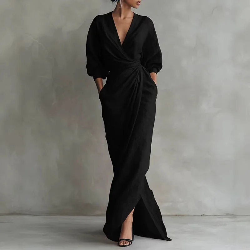 Noelle Wrap Maxi Dress — view 4